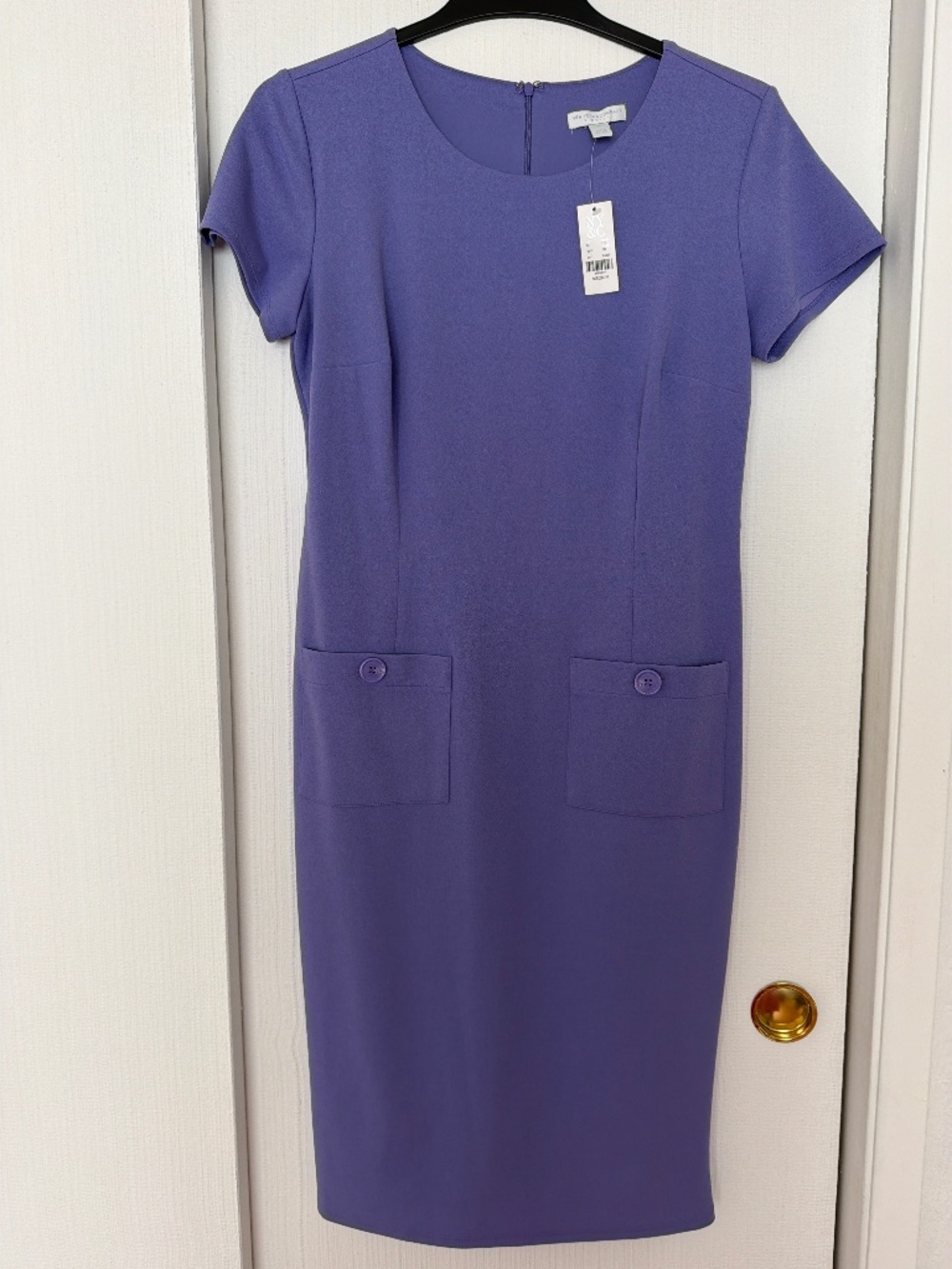 💜 New York & Company Purple Dress – Size M – NWT